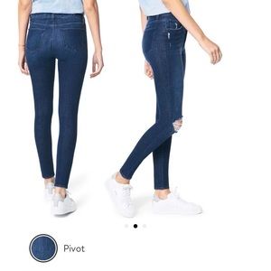 NWT Joe’s Jeans high rise honey curvy skinny ankle dark wash distressed …